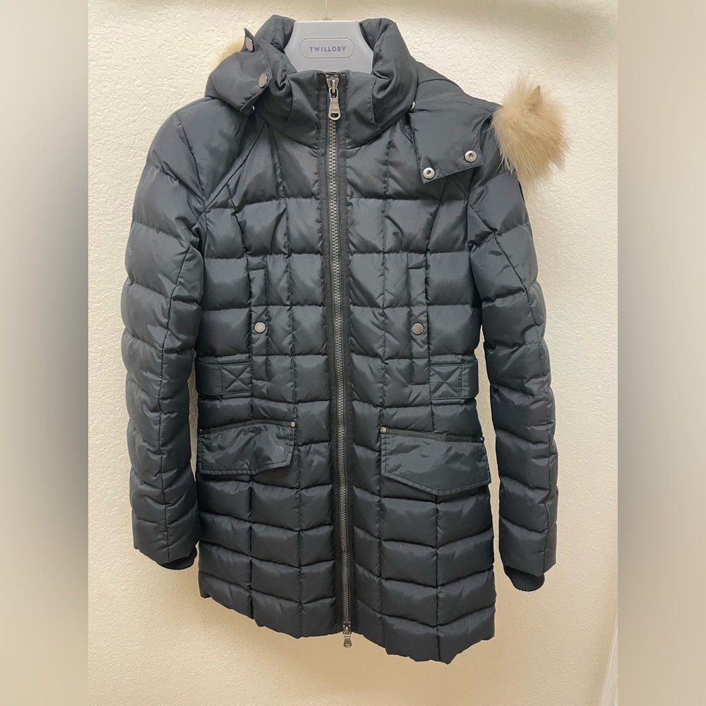 Pajar Black Jacket w/ Authentic Fur Trim